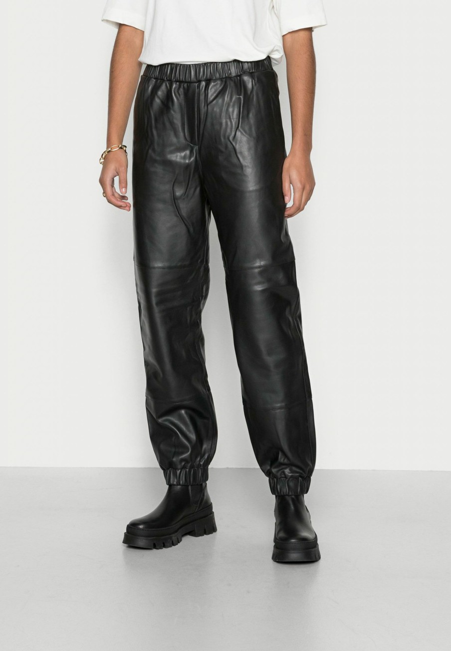 Anais Trousers Leather Trousers Samsoe Samsoe Best Sellers Clearance