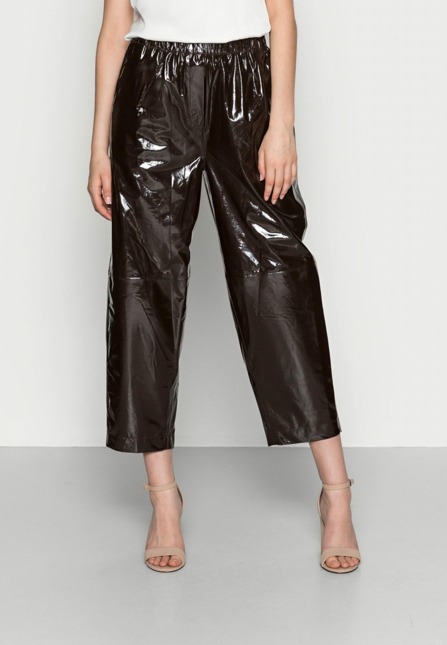 Paloma Trousers Leather Trousers Samsoe Samsoe Large Choice Clearance