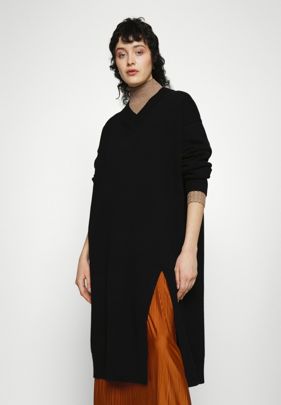 Kei V Neck Dress Jumper Dress Samsoe Samsoe New Threads Online